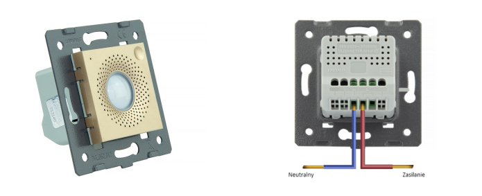 Moduł czujnika temperatury i wilgotności Livolo ZigBee/WiFi Szampański